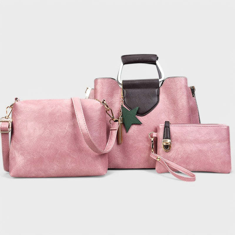 Nora. - 3-teiliges Taschen-Set mit Stern