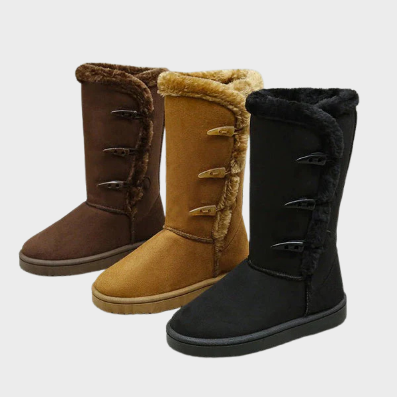 Nova – Kuschelige Winterstiefel mit Knopfverschluss
