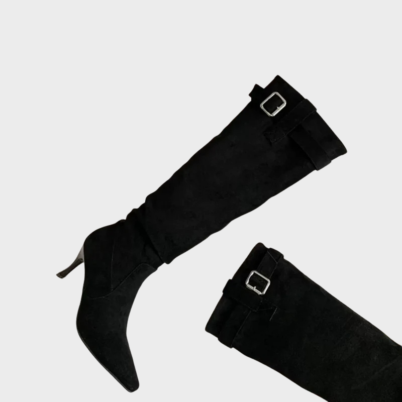 Siena – Schicke Kniestiefel mit Schnallen