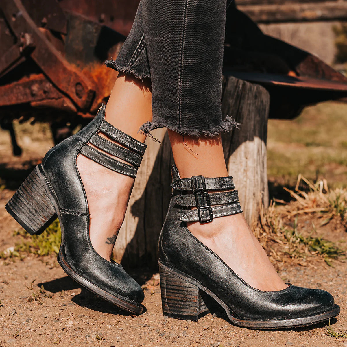 Ginevra™ | Mehrfachriemchen-Pumps mit dicker Sohle