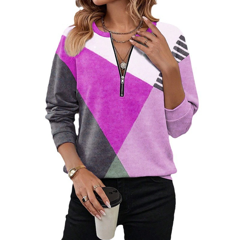 Ginny - Weiches geometrisches Sweatshirt