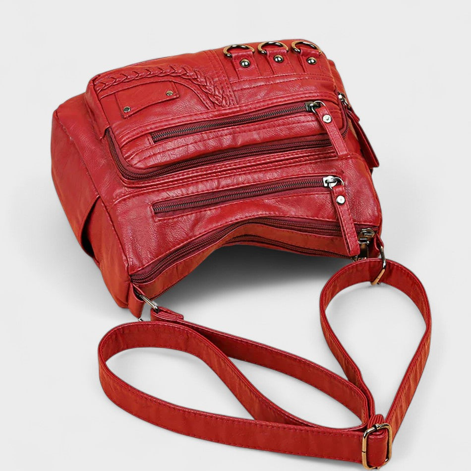 Nora. – Vintage-inspirierte Mehrschichtige Umhängetasche