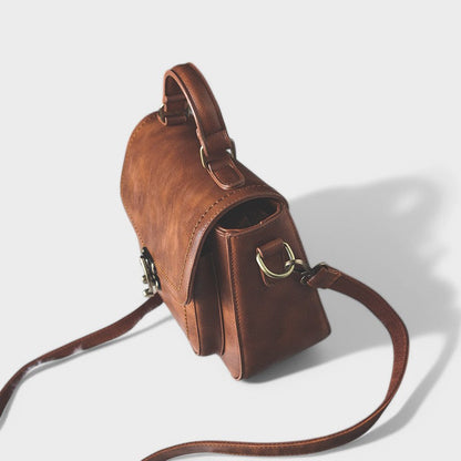 Nora. - Vintage Umhängetasche mit antikem Schloss