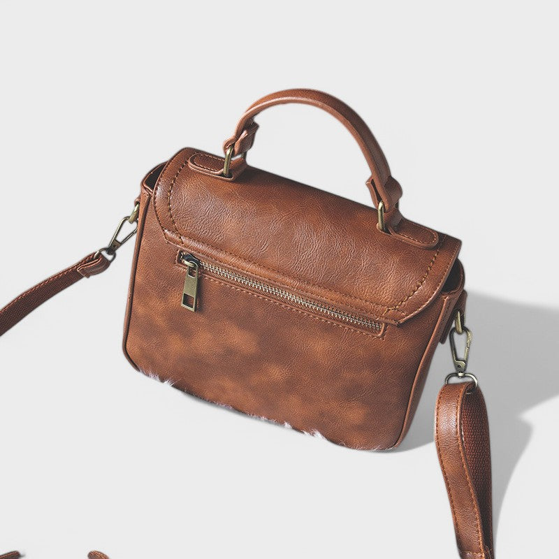 Nora. - Vintage Umhängetasche mit antikem Schloss