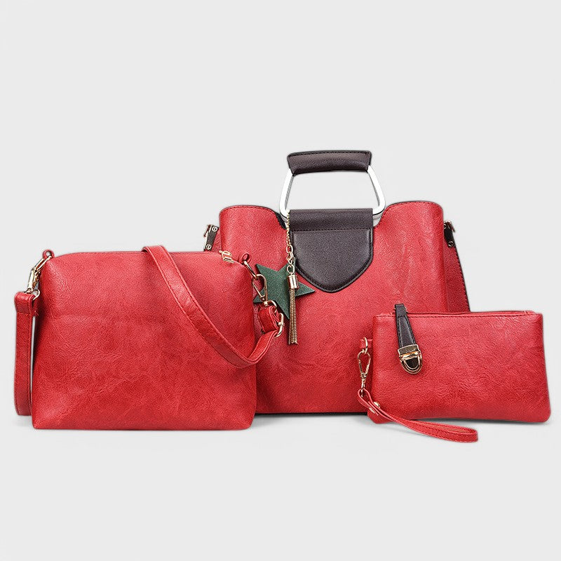 Nora. - 3-teiliges Taschen-Set mit Stern