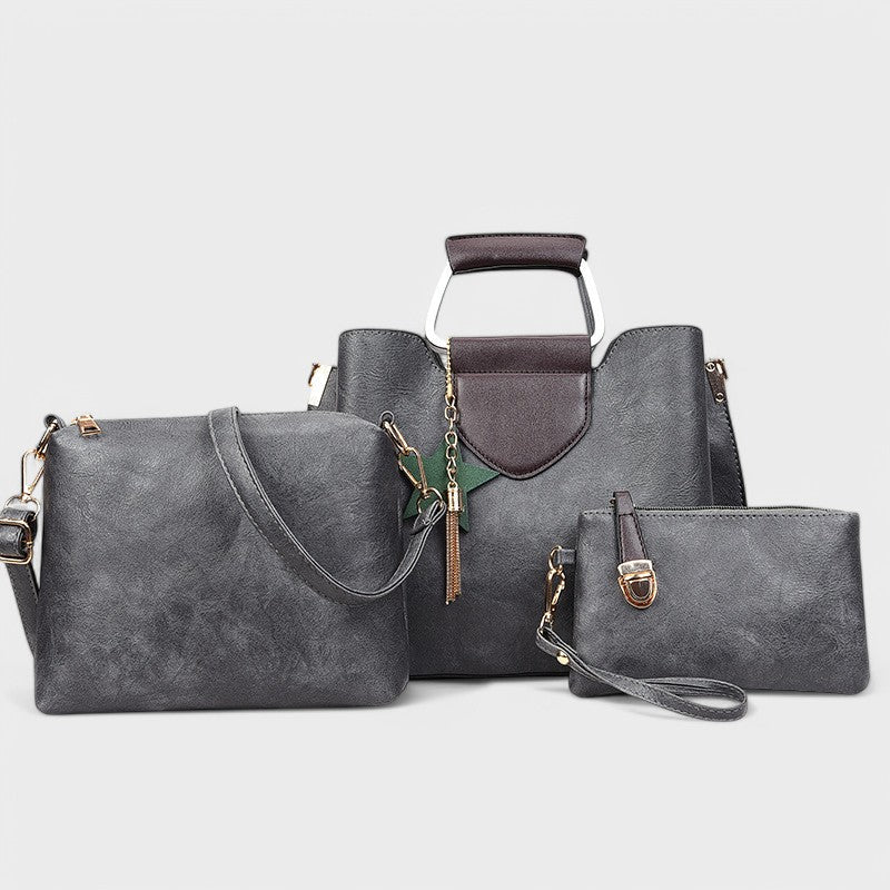 Nora. - 3-teiliges Taschen-Set mit Stern