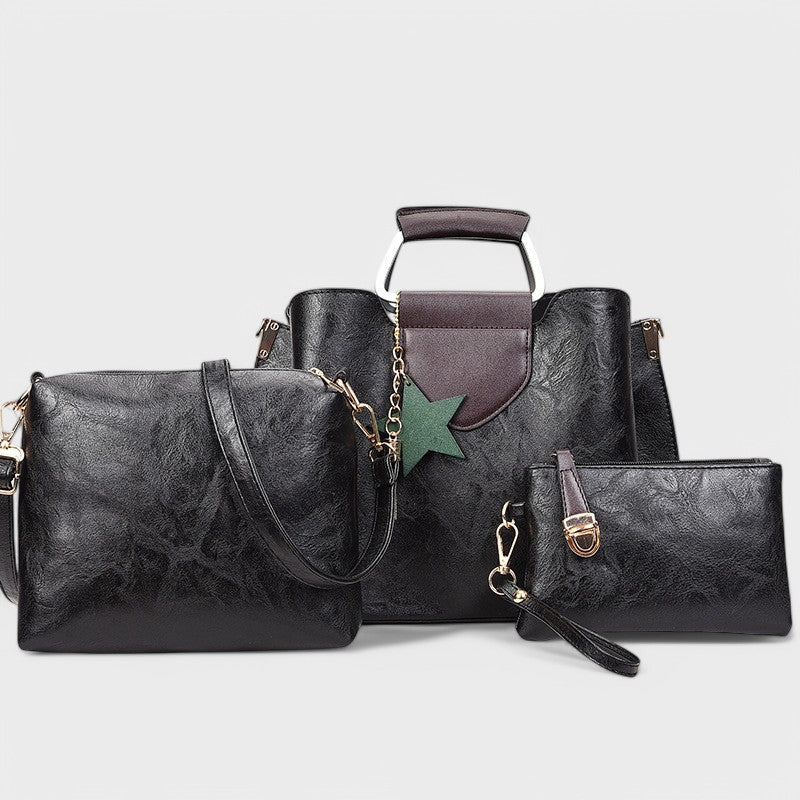 Nora. - 3-teiliges Taschen-Set mit Stern