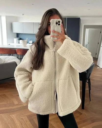 Penelope - Gemütliche Teddy-Pufferjacke