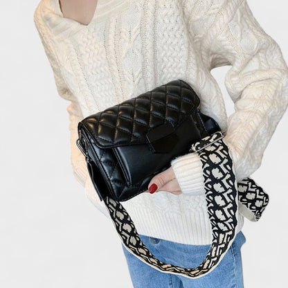 Nora. – Klassische Schultertasche mit mehreren Fächern