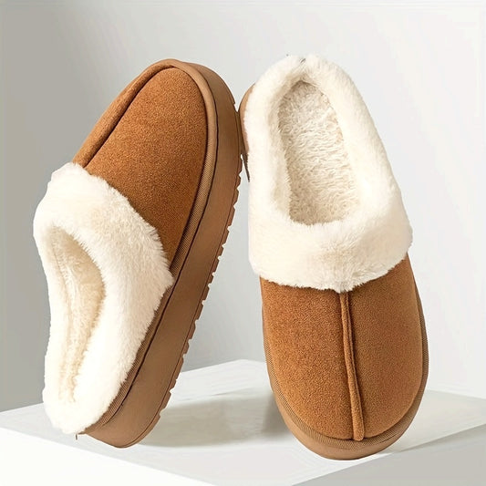 Damen Winter Fleece-Hausschuhe