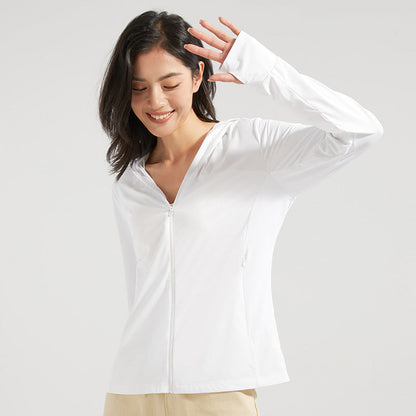 UV-Schutz Kapuzenjacke mit Abnehmbarem Gesichtsschutz – Perfekt für den Sommer