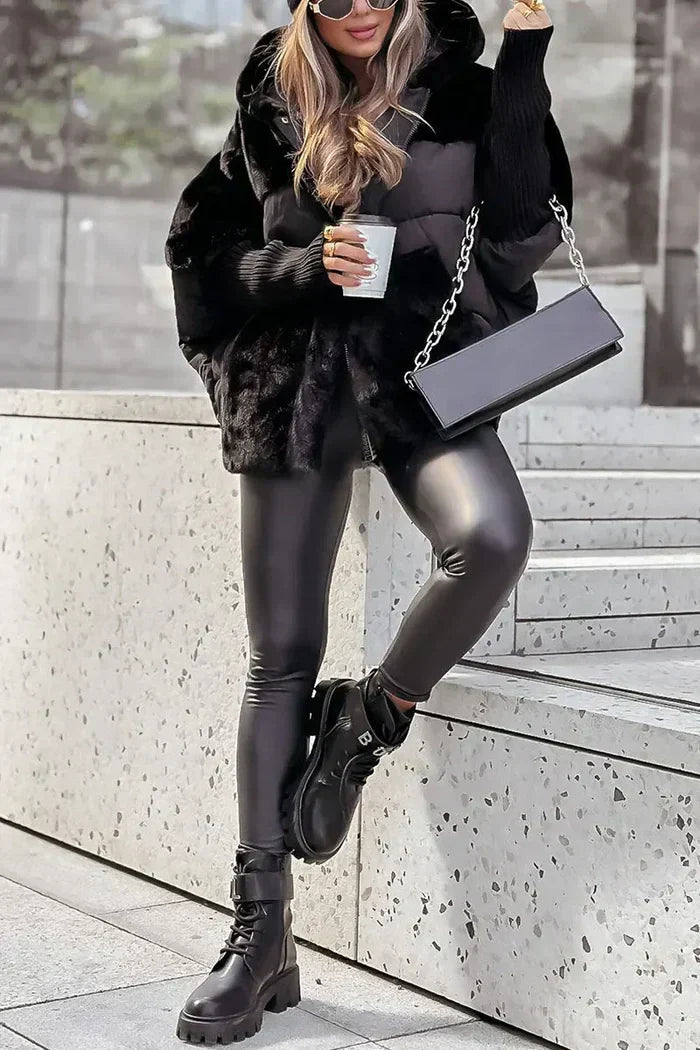 Aylina - Damen-Winter Fleece jacke – Eleganter Luxus mit Kuschelfaktor