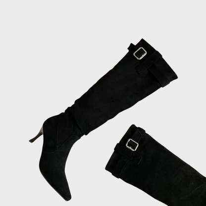 Siena – Schicke Kniestiefel mit Schnallen