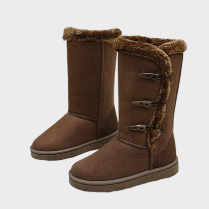 Nova – Kuschelige Winterstiefel mit Knopfverschluss
