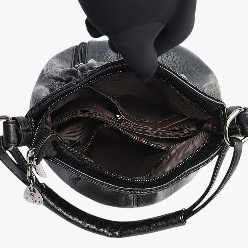 Nora. – Stilvolle Schultertasche mit mehreren Fächern