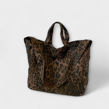 Nora. - Stylische Leopard-Print-Tasche