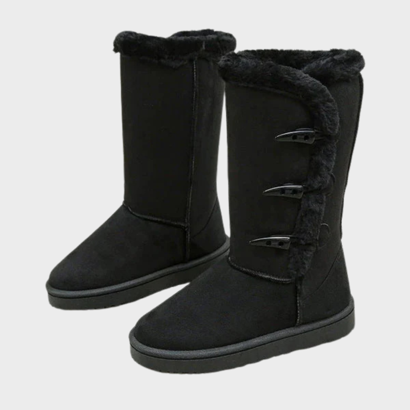 Nova – Kuschelige Winterstiefel mit Knopfverschluss