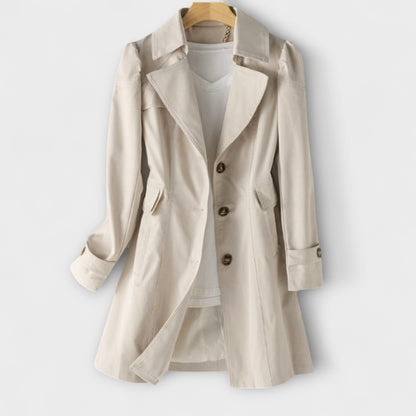 Elara – Zweireihiger Trenchcoat