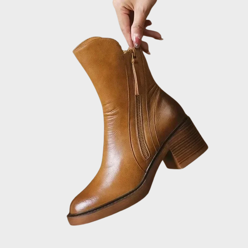 Vera – Elegante Stiefeletten mit Reißverschluss