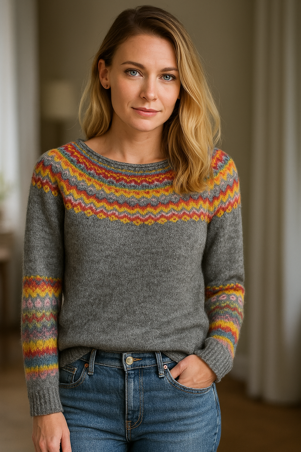 Lylia| Warmer Retro-Winterpullover für frauen