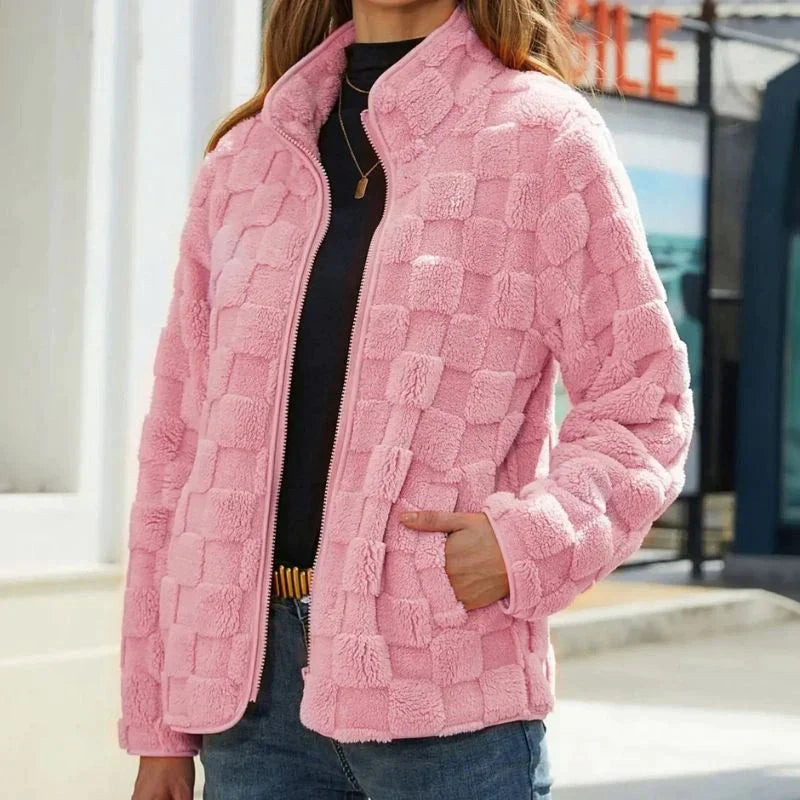 Valentine - Karierte Winterjacke für Damen