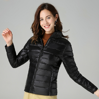 Aurora - Neue Ultralight Jacke mit weißen Entenfedern