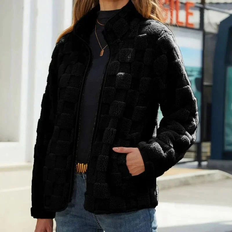 Valentine - Karierte Winterjacke für Damen