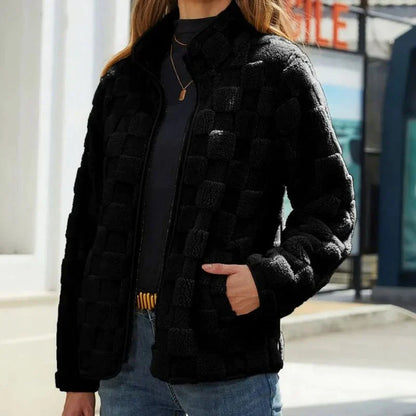 Valentine - Karierte Winterjacke für Damen