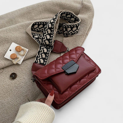 Nora. – Klassische Schultertasche mit mehreren Fächern