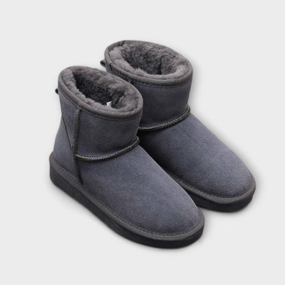 Echte Leder Ankle Snow Boots