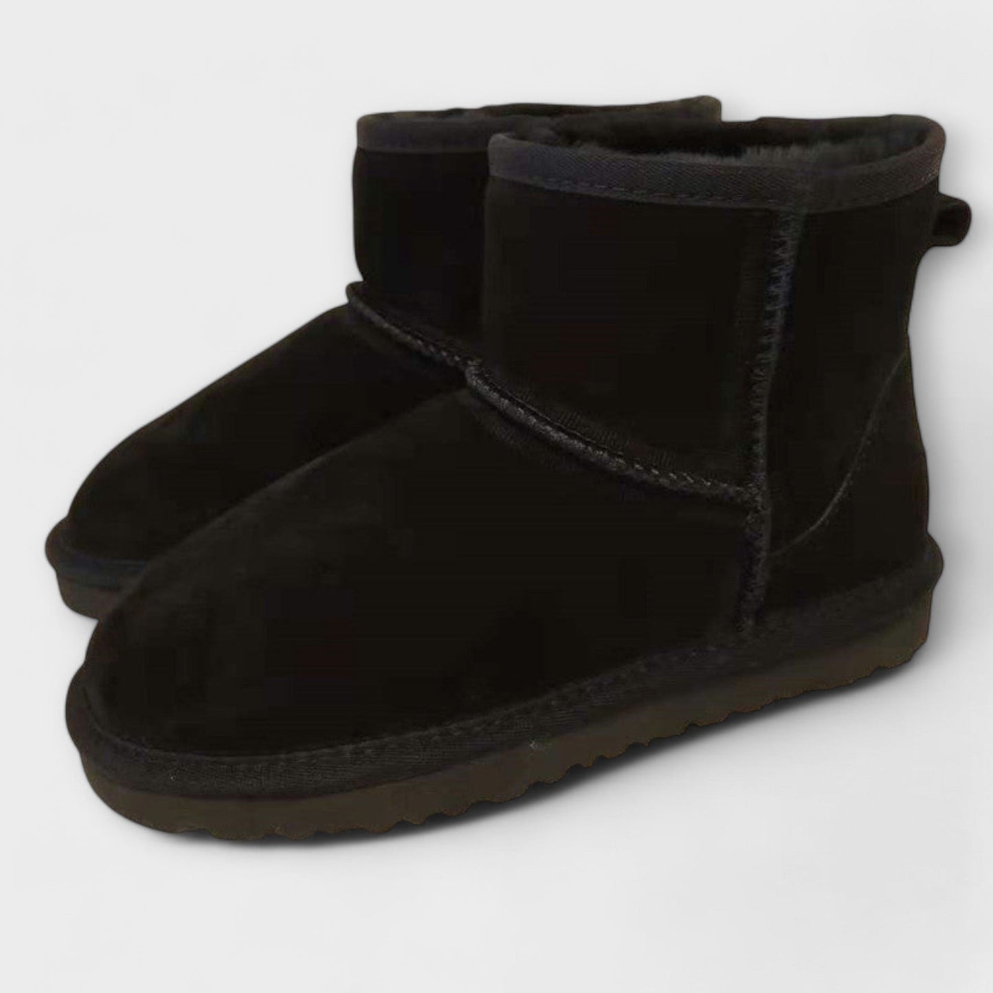 Echte Leder Ankle Snow Boots