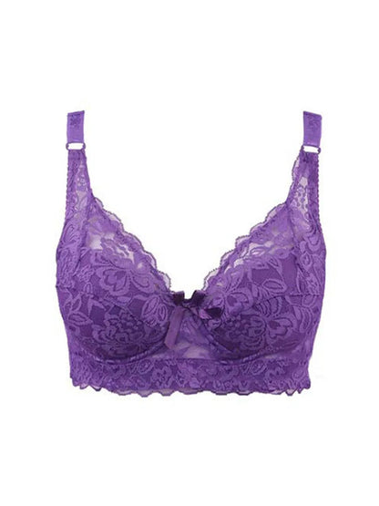 THARAH VIOLETTA – Spitze-Bralette mit Bügel & Stickerei