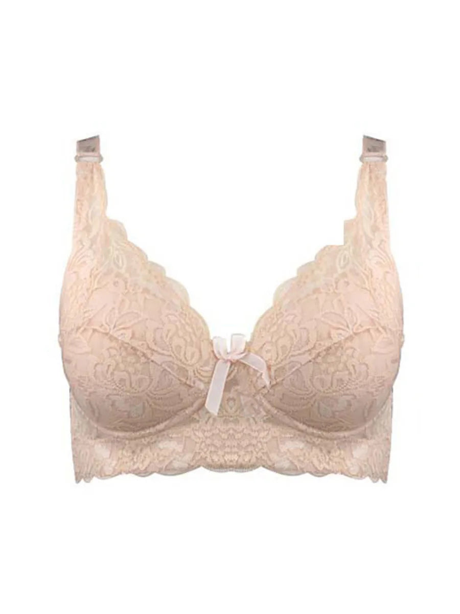THARAH VIOLETTA – Spitze-Bralette mit Bügel & Stickerei