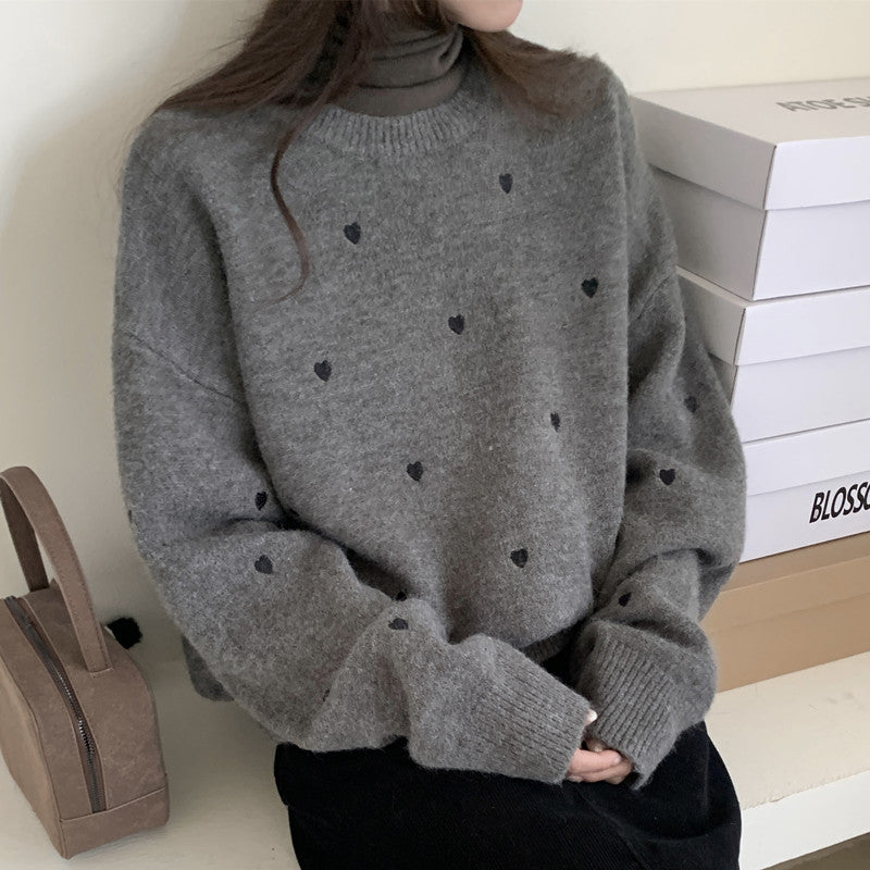 CARMELLE - Charmanter Pullover mit Winterherz