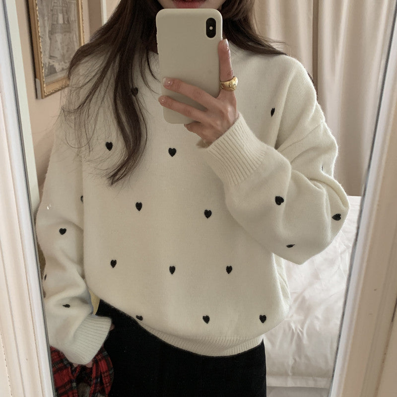 CARMELLE - Charmanter Pullover mit Winterherz