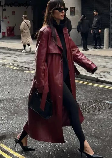 Lange Damenjacke mit Schnürdetails | Ideal für Frühling & Sommer