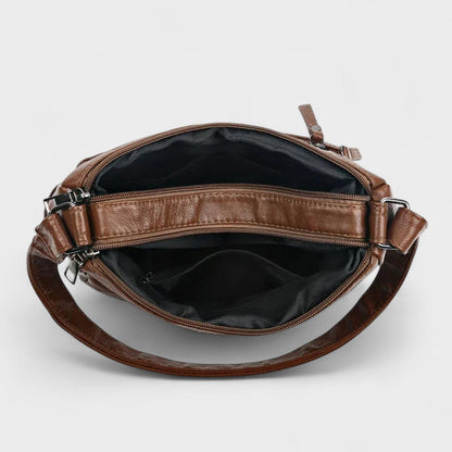 Nora. – Vintage-inspirierte Mehrschichtige Umhängetasche