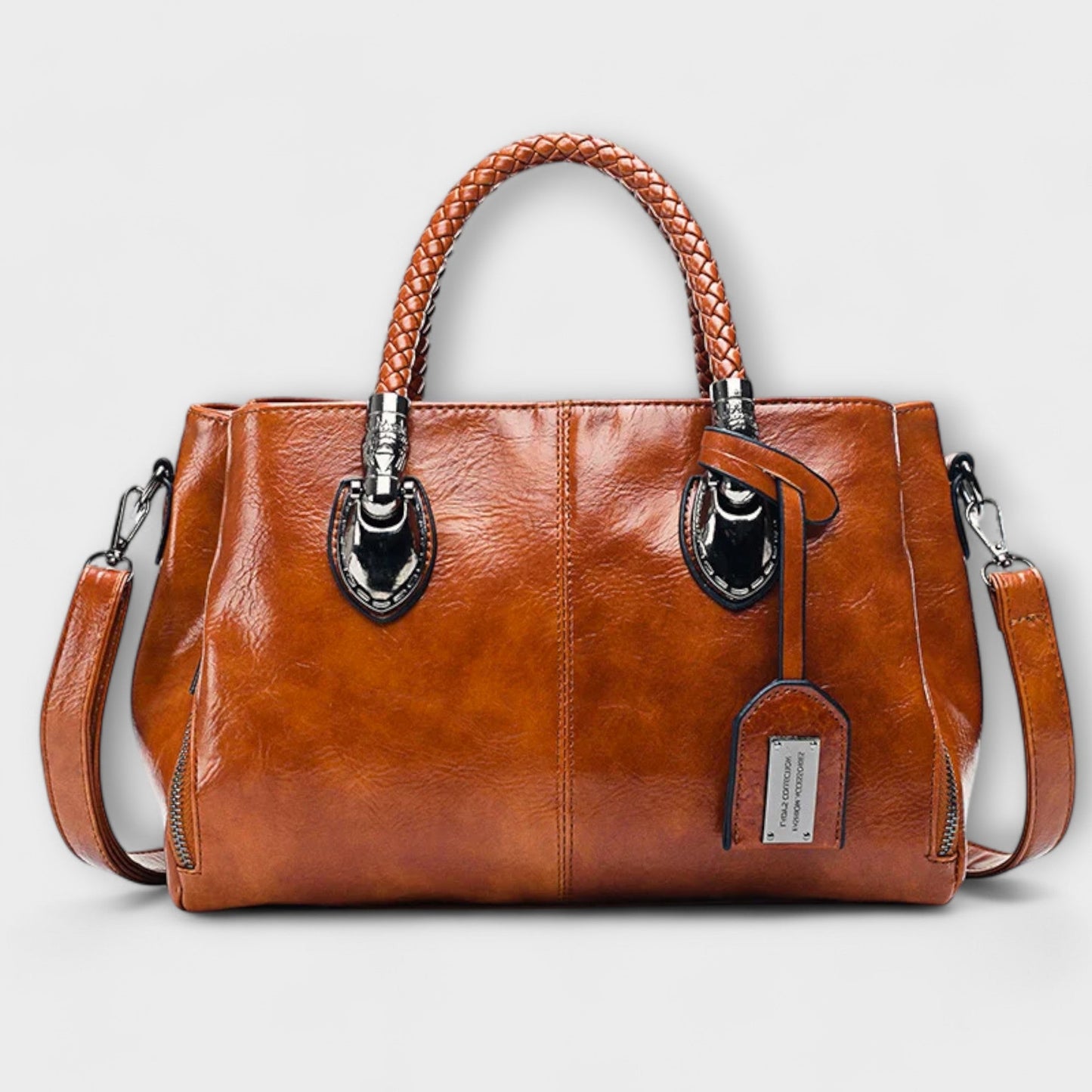 Nora. - Elegante Leder Reisetasche