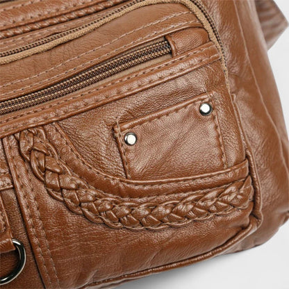 Nora. – Vintage-inspirierte Mehrschichtige Umhängetasche