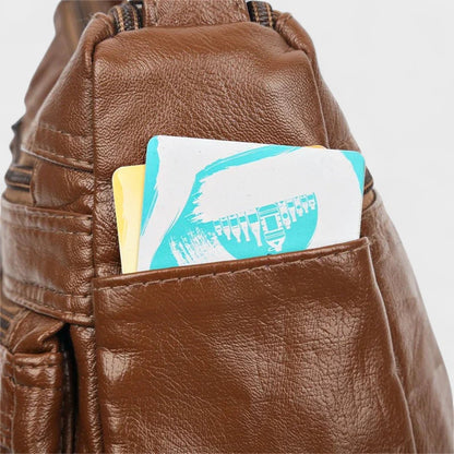 Nora. – Vintage-inspirierte Mehrschichtige Umhängetasche