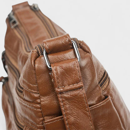 Nora. – Vintage-inspirierte Mehrschichtige Umhängetasche