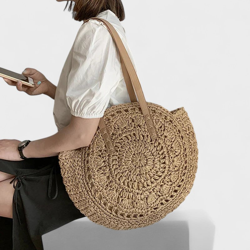 Nora. – Handgewebte Strandtasche