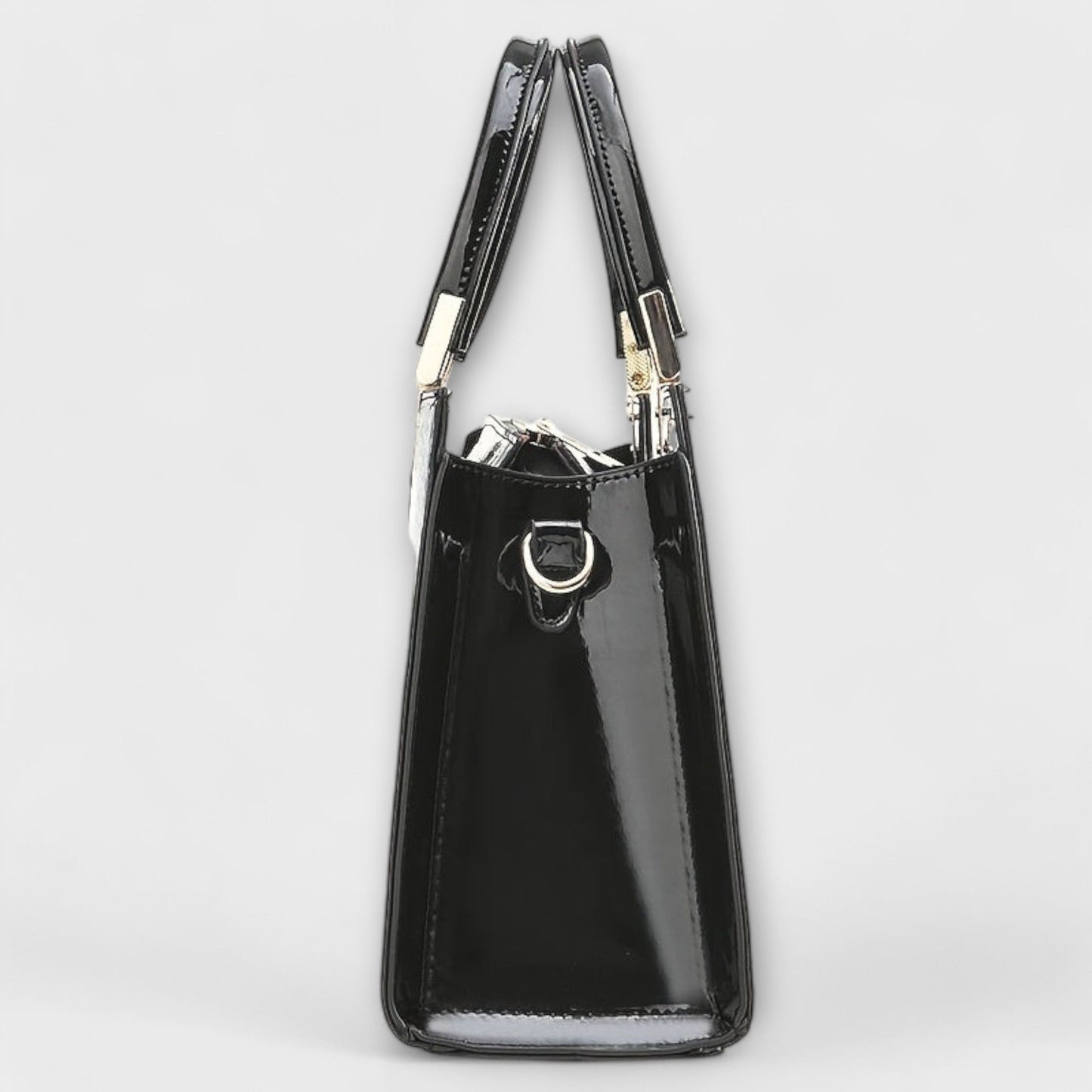 Nora. - Glänzende Krokodil-Muster Handtasche