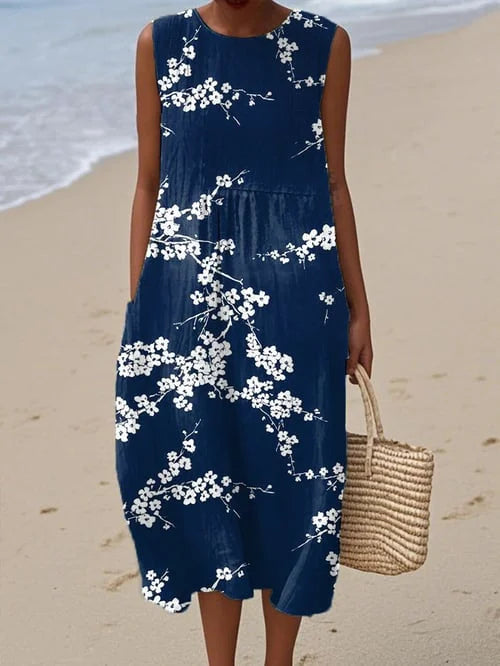 Tess™ – Elegantes Midi-Kleid mit Blumenmuster
