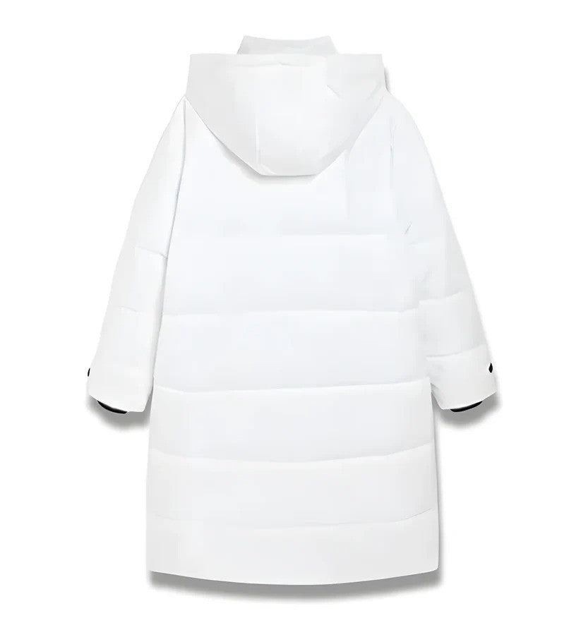 Lange Damen-Daunenjacke für den Winter mit optimaler Wärme und Bewegungsfreiheit | Ideal für Winter