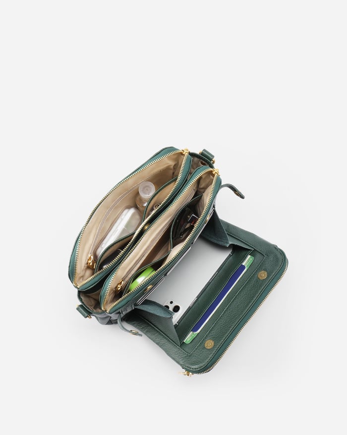 Nora. - Elegante Dreischichtige Umhängetasche