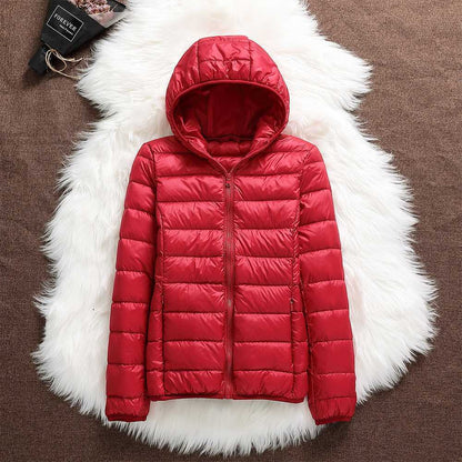 Nord - Neue Jacke mit weißen Entenfedern