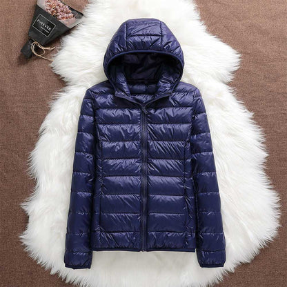 Nord - Neue Jacke mit weißen Entenfedern