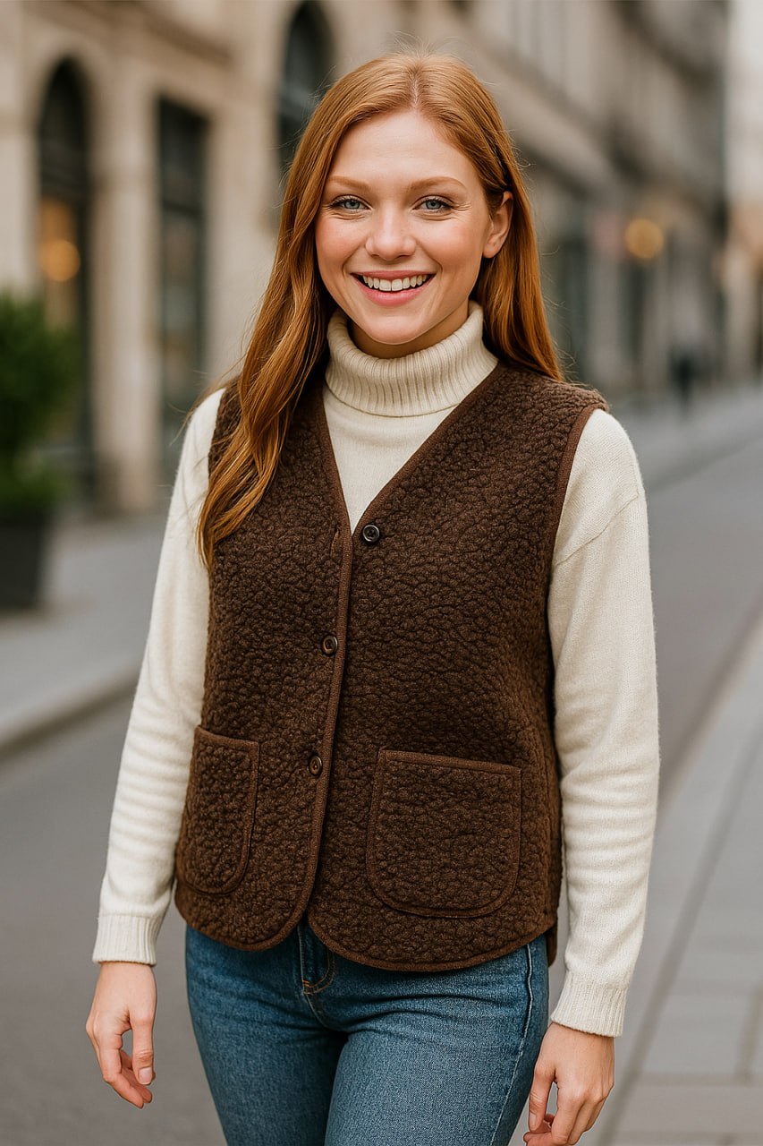 Britta – Weste für Übergangszeiten