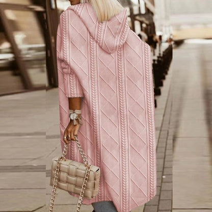 Jelone - Extended Length Hooded Cardigan